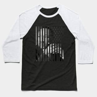 MLK - American Flag Baseball T-Shirt